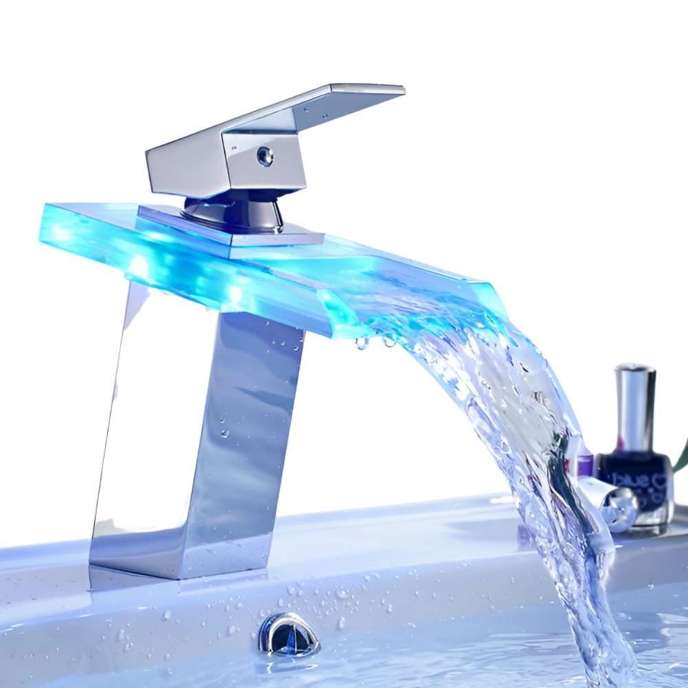 LED-Wasserfall-Wasserhahn