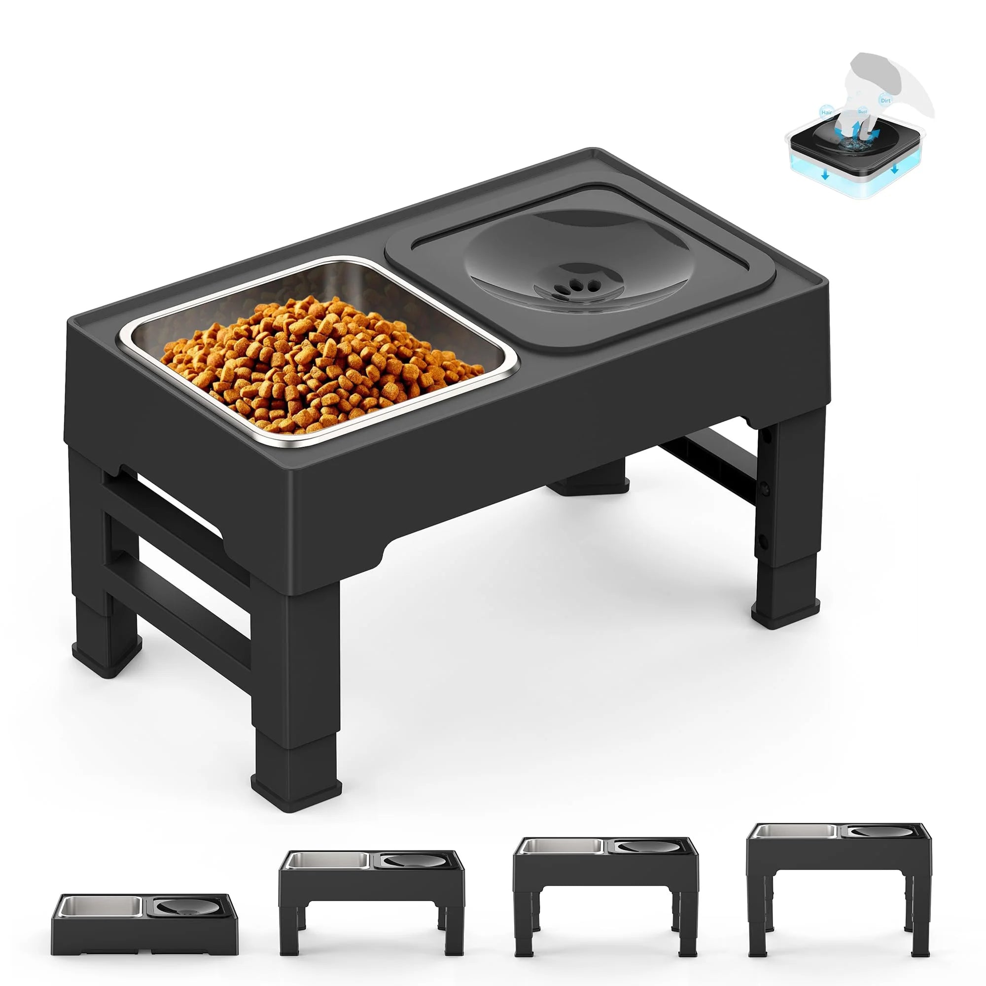 Erhöhter Kleckerfreier Hundenapf