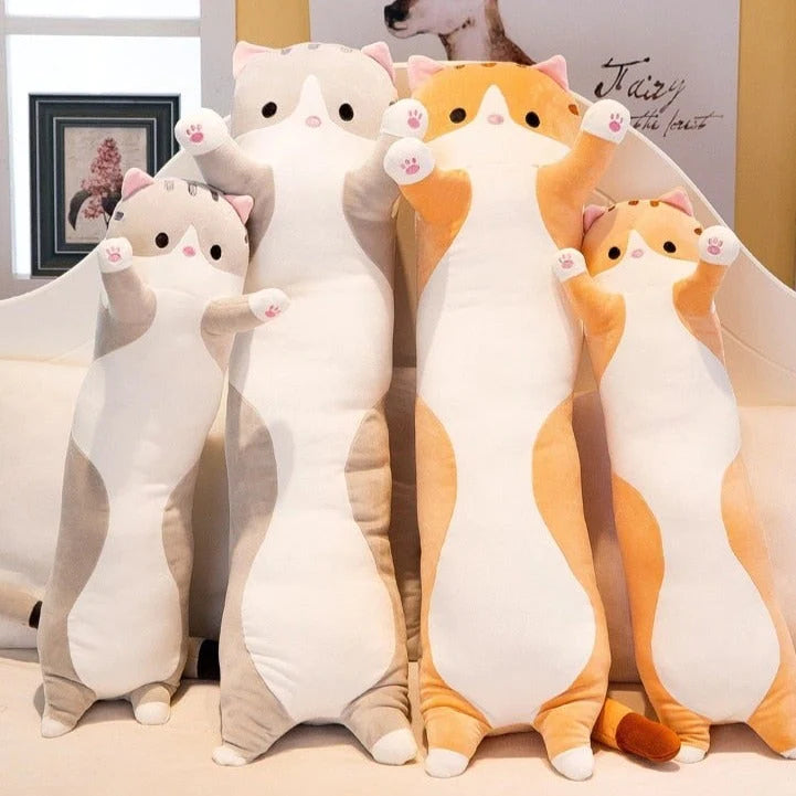 Süßes Katzen-Plüschkissen