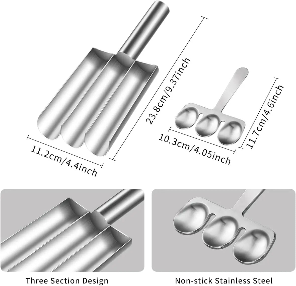 Dreifach-Fleischbällchen-Former