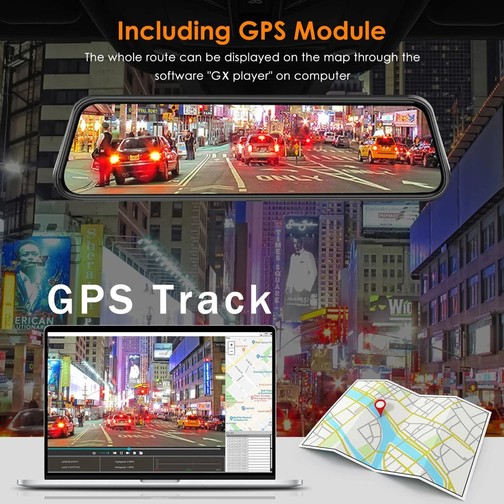 Dashcam Rückspiegel mit 12-Zoll-Display