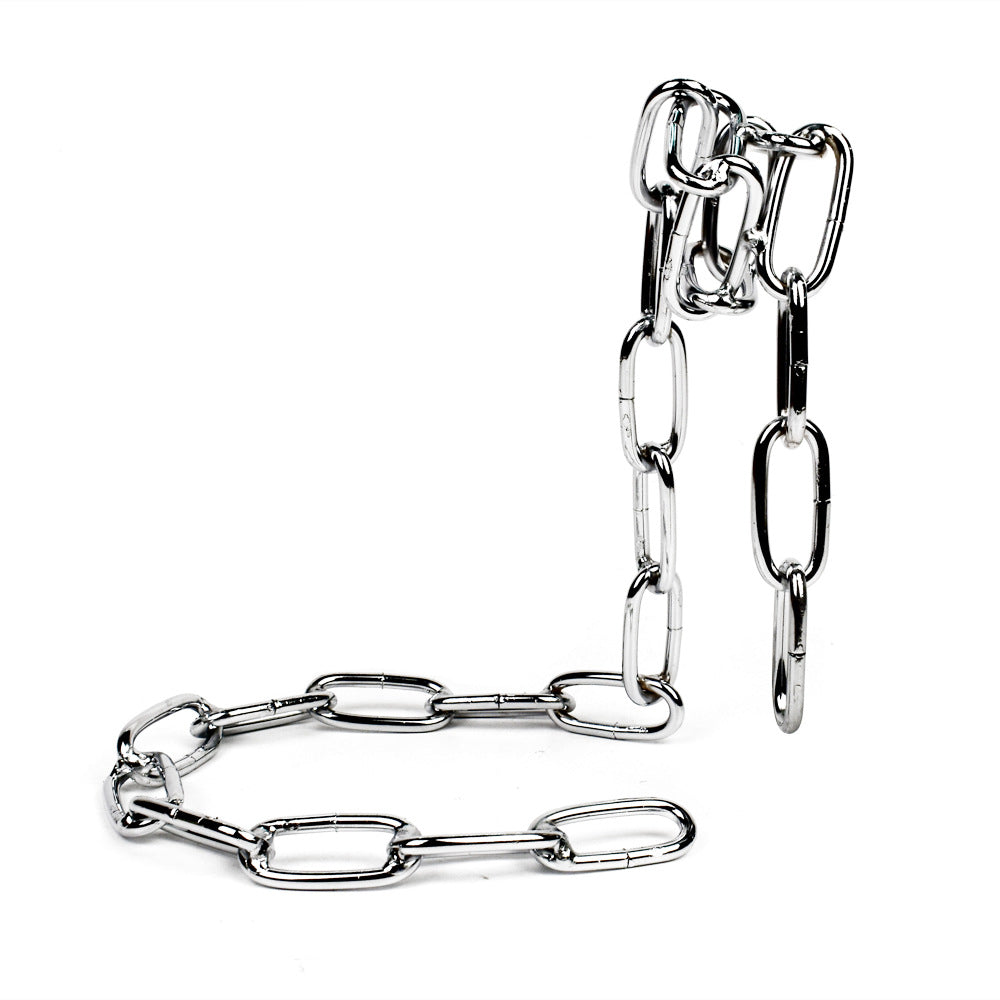 Schwebender Weinhalter mit Eisenkette