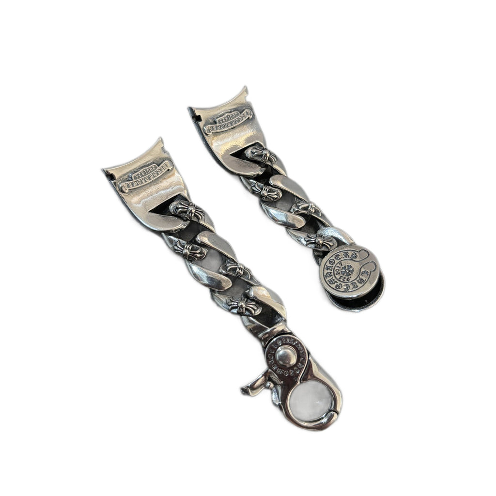 Silberversilbertes Strass-Uhrenarmband mit Hexagramm – Retro Punk Style, Unisex