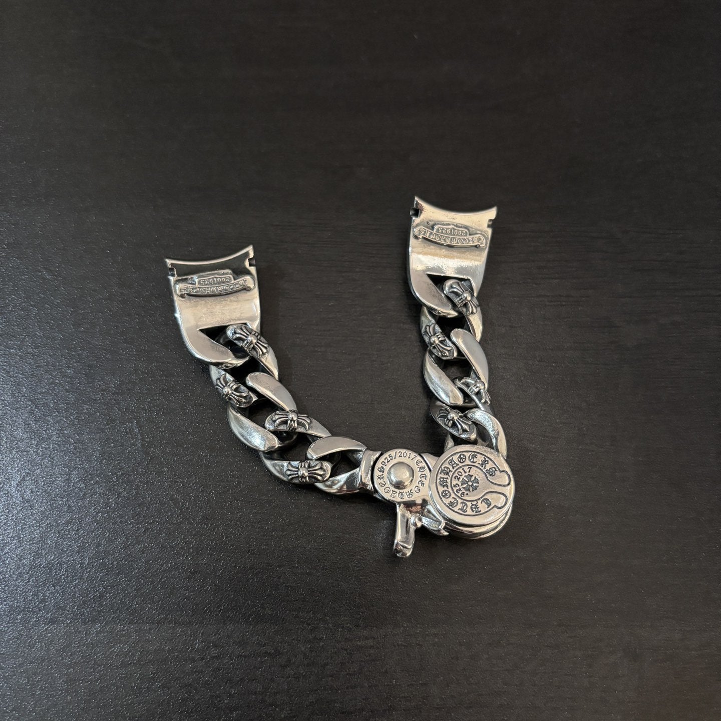 Silberversilbertes Strass-Uhrenarmband mit Hexagramm – Retro Punk Style, Unisex