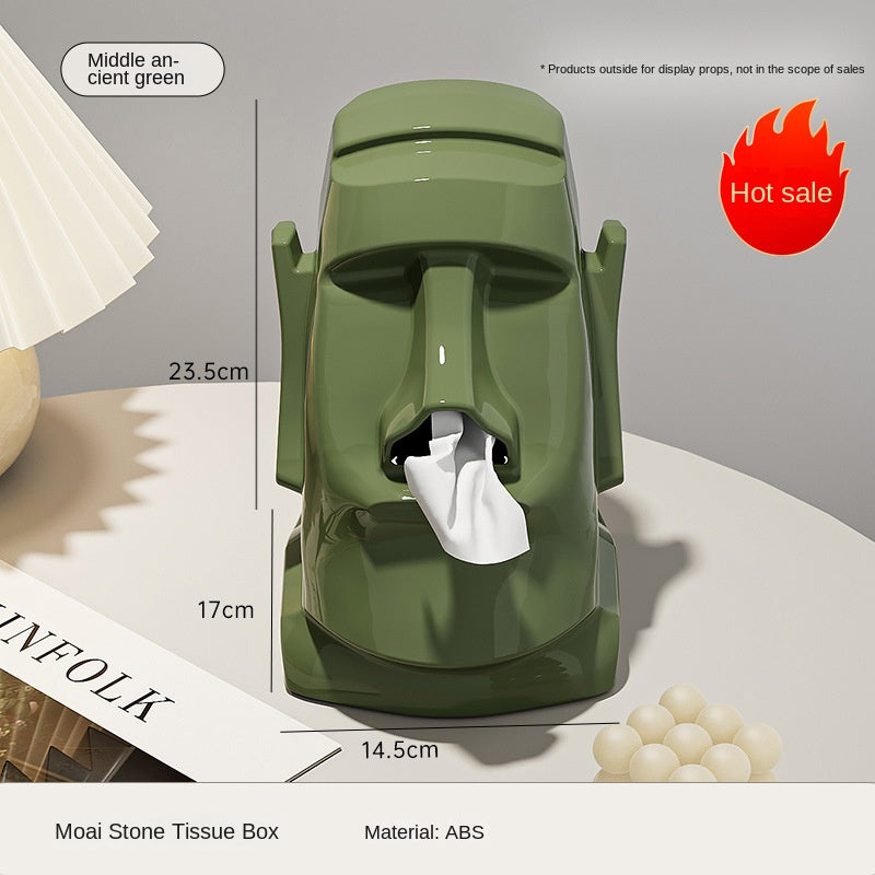 Kreative Gips-Taschentuchbox – Multifunktionale Statue für Wohnzimmer, Flur & Schlafzimmer | Kopfhörerständer